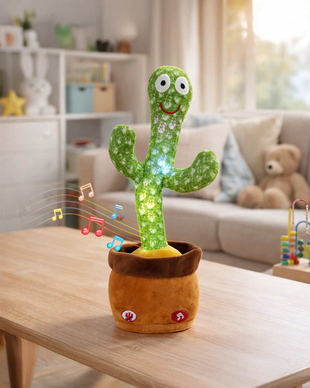 Dancing Talking Cactus Toy with Music & Lights for Kids