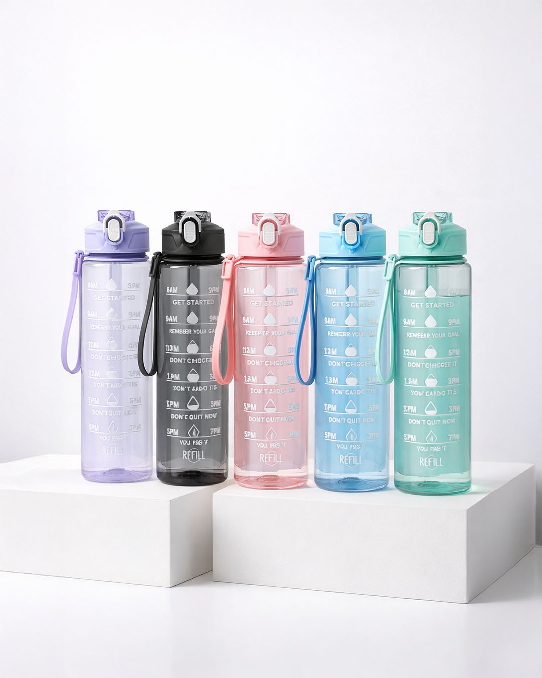 900ml Transparent Motivational Bottle