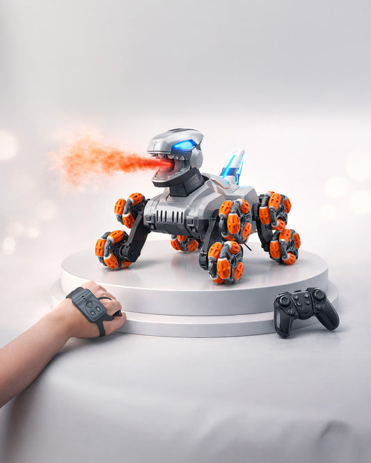 Spray Mechanical Dinosaur Stunt Car with Lights