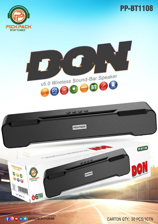 Don Wireless Bluetooth Soundbar Speaker