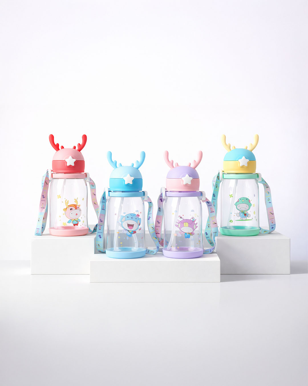 Cute Kids Ear Bottle with Strap