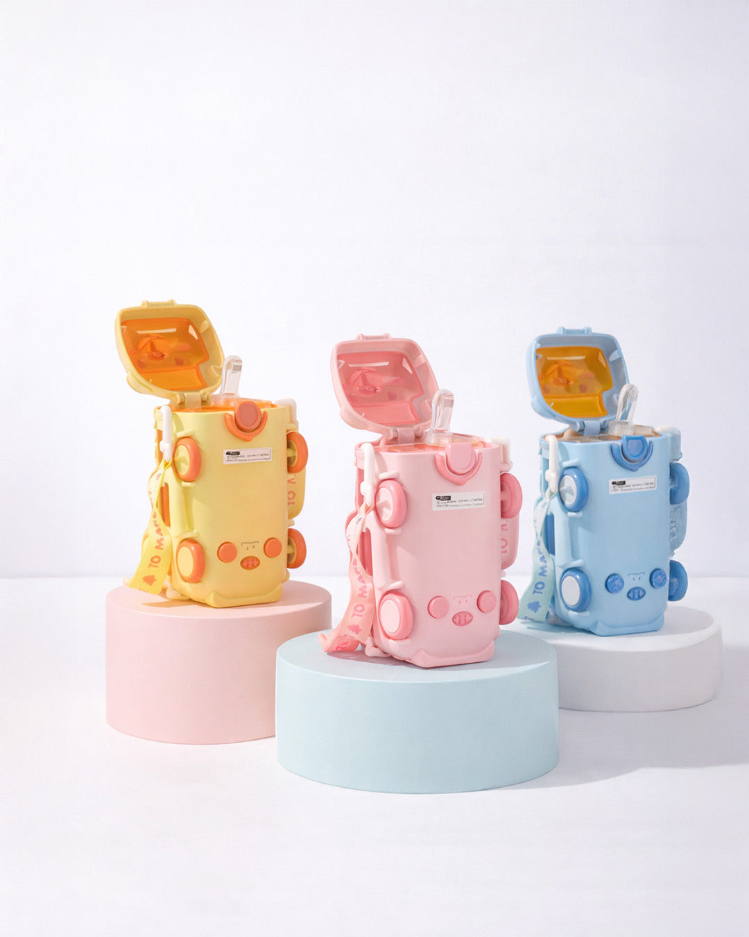 Cute Bus-Shaped Kids Water Bottle