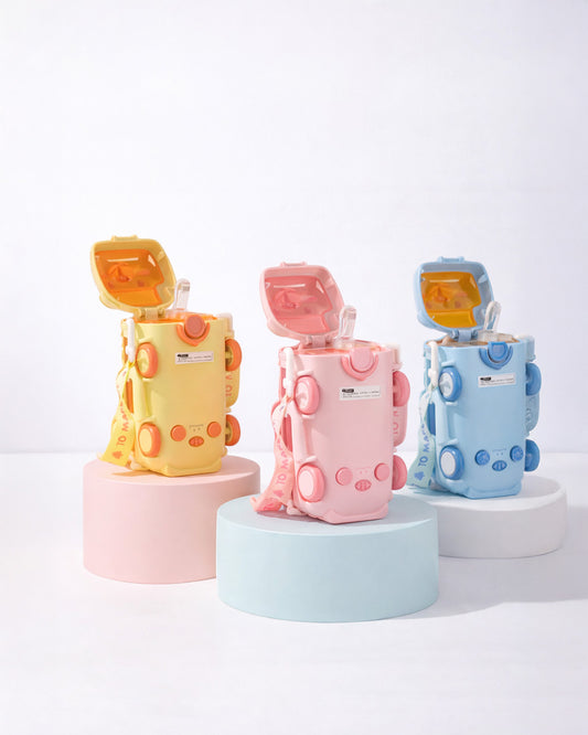 Cute Bus-Shaped Kids Water Bottle