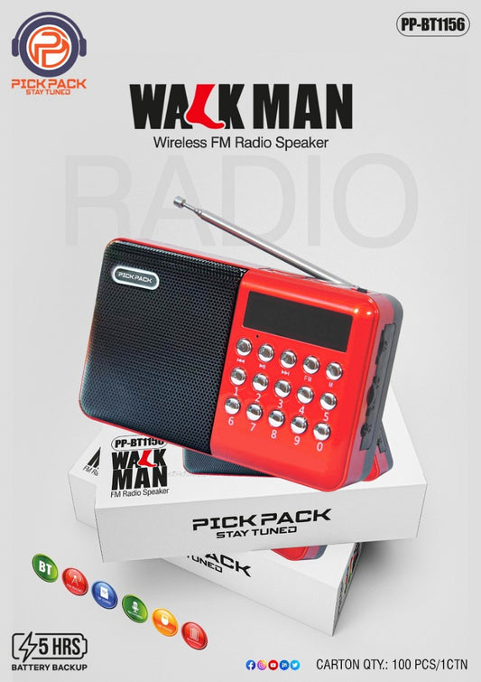 Pickpack Walkman FM Bluetooth Radio