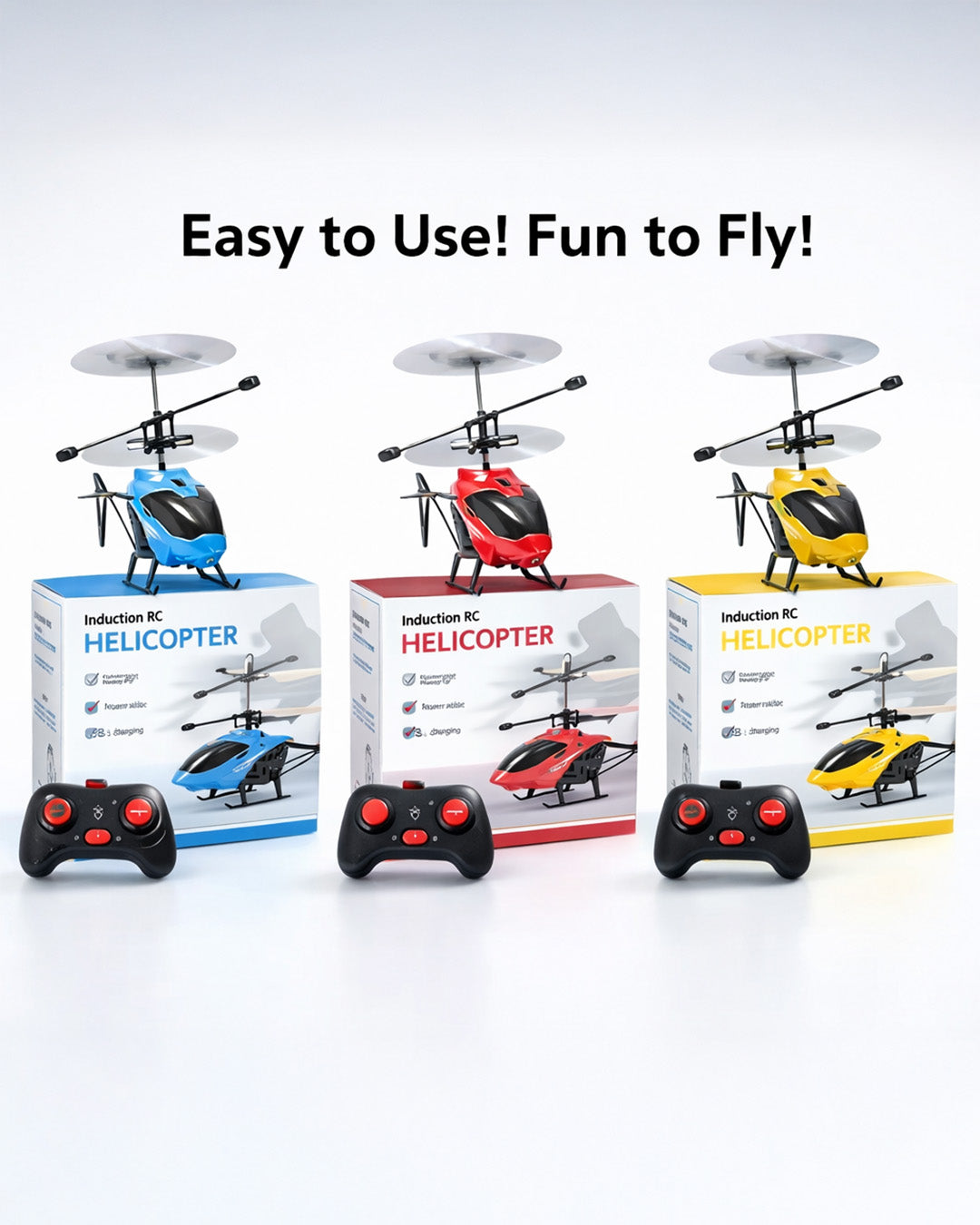 Induction RC Helicopter Toy with Remote Control for Kids