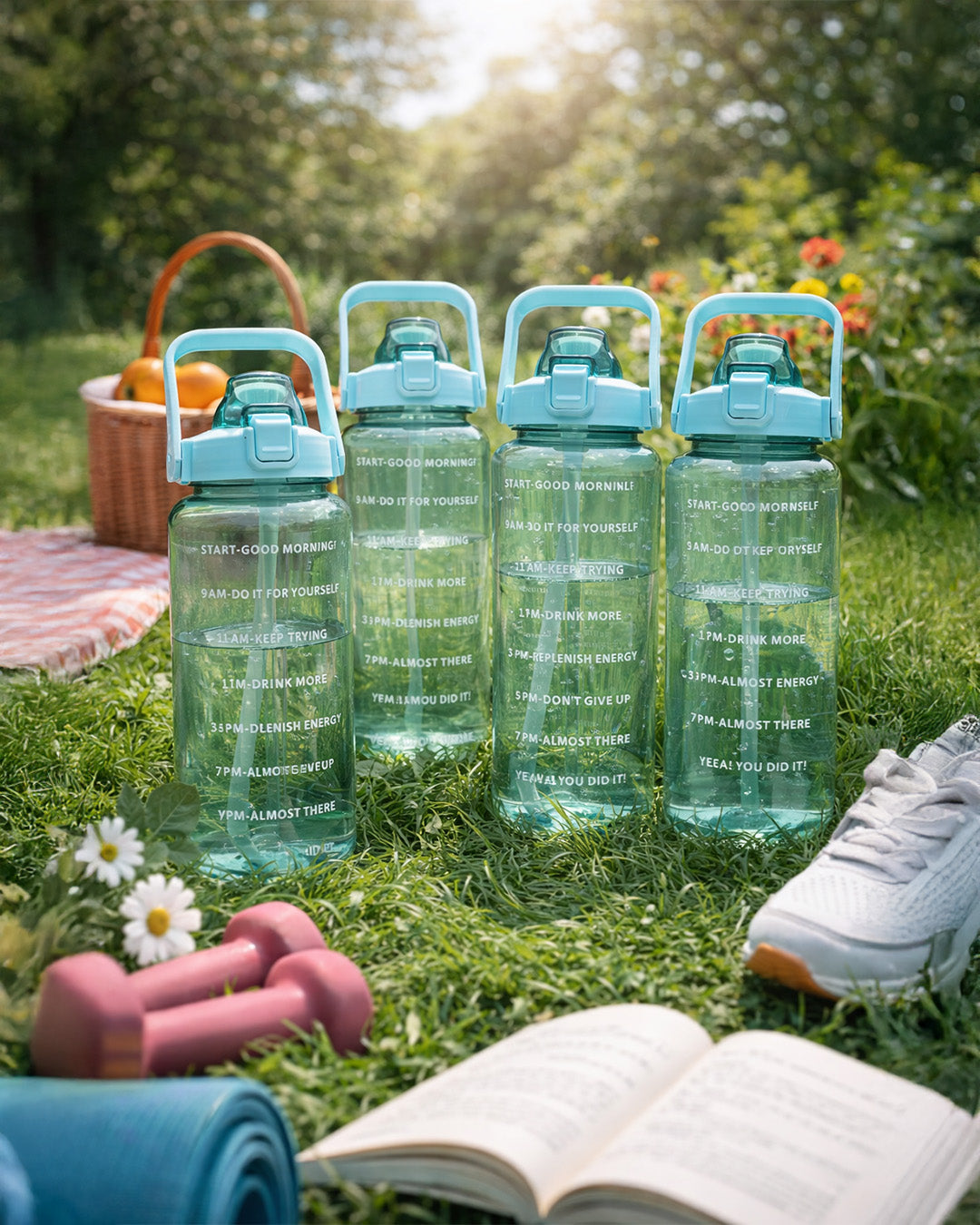 2000ml Large Capacity Motivational Bottle