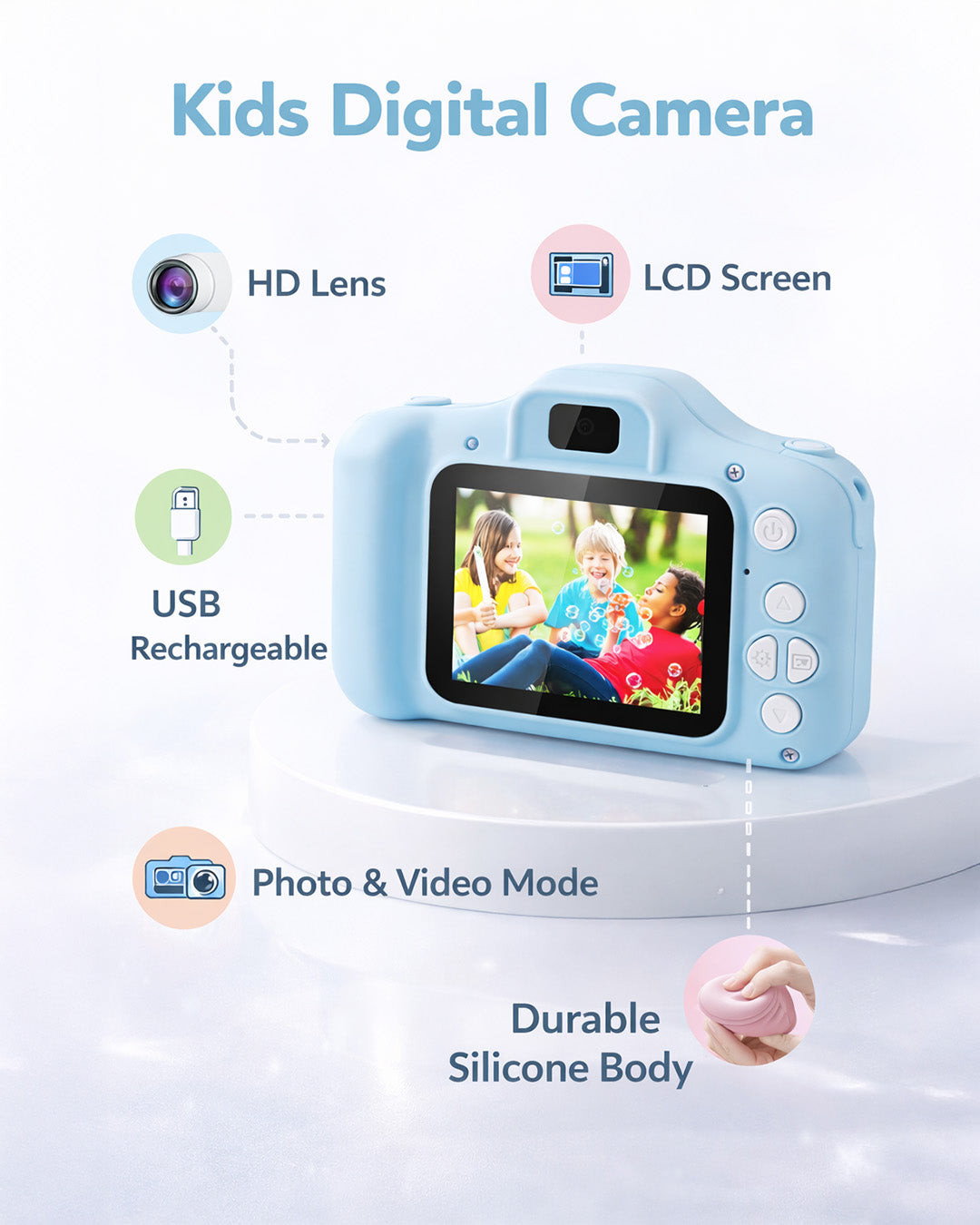Kids Digital Camera with Photo & Video Recording
