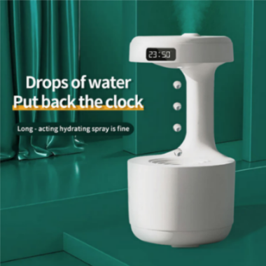 Anti-Gravity LED Humidifier with Clock - Primehut