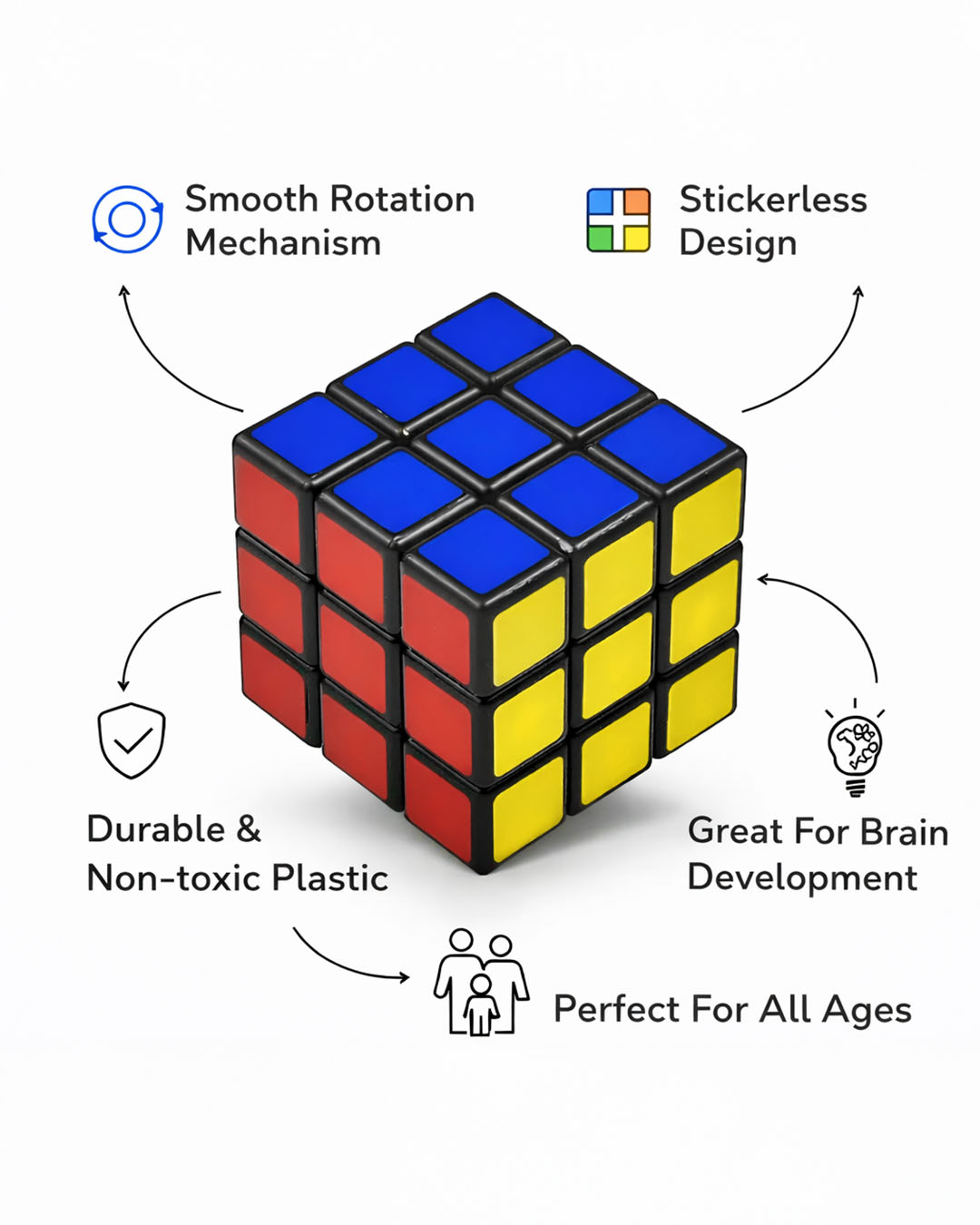 Classic 3x3 Rubik’s Cube Puzzle