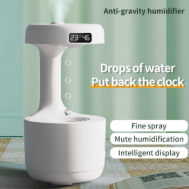 Anti-Gravity LED Humidifier with Clock - Primehut