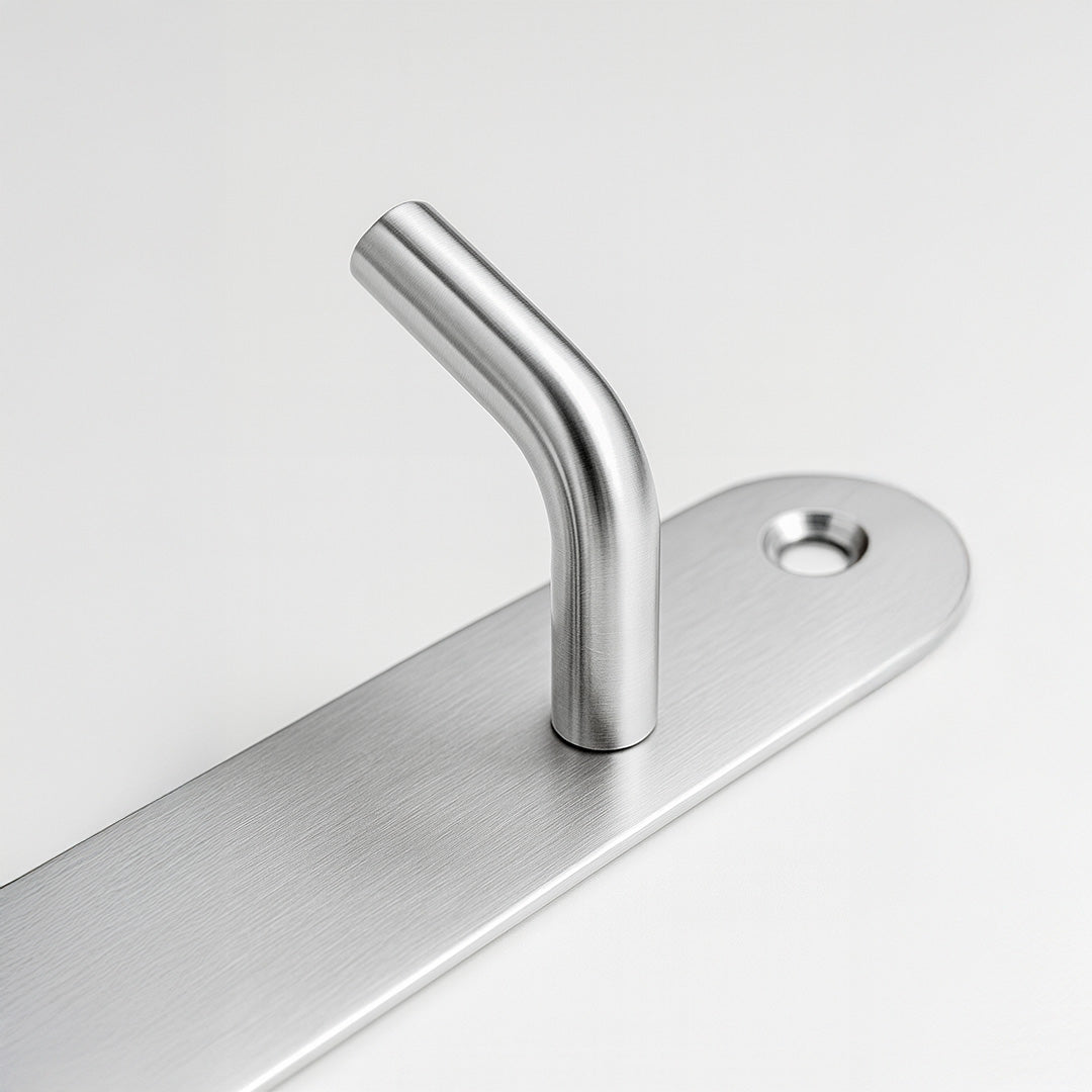 Primehut® 6 & 8 Pin Chrome Wall Hanger – Heavy-Duty Metal Hook Rail for Modern Home & Office Organization