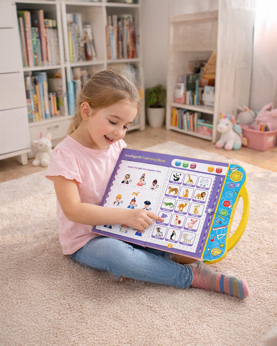 Interactive Intelligence Learning Book for Kids with Sound Panel