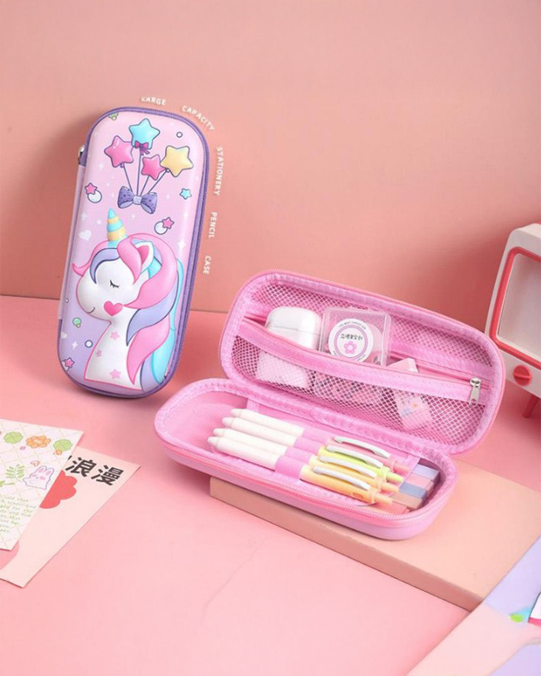 Cute 3D Small Pencil Pouch for Kids
