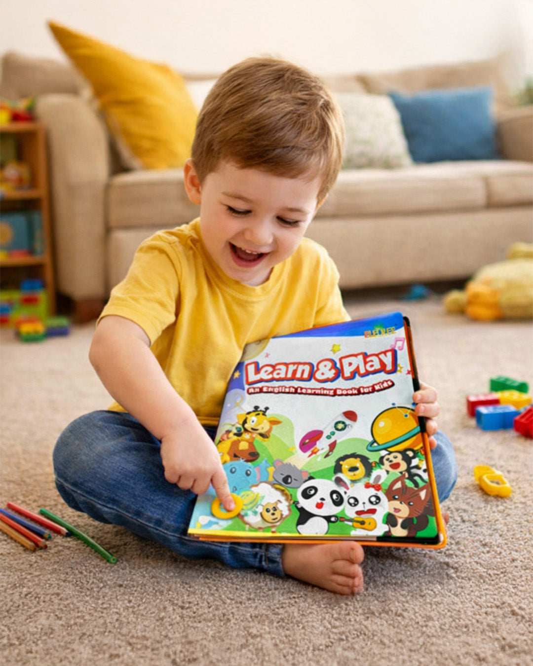 Learn & Play Interactive English Learning Book for Kids
