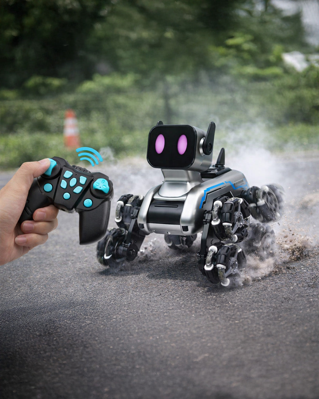 RC Eight-Wheel Stunt Robot Dog with Transformation
