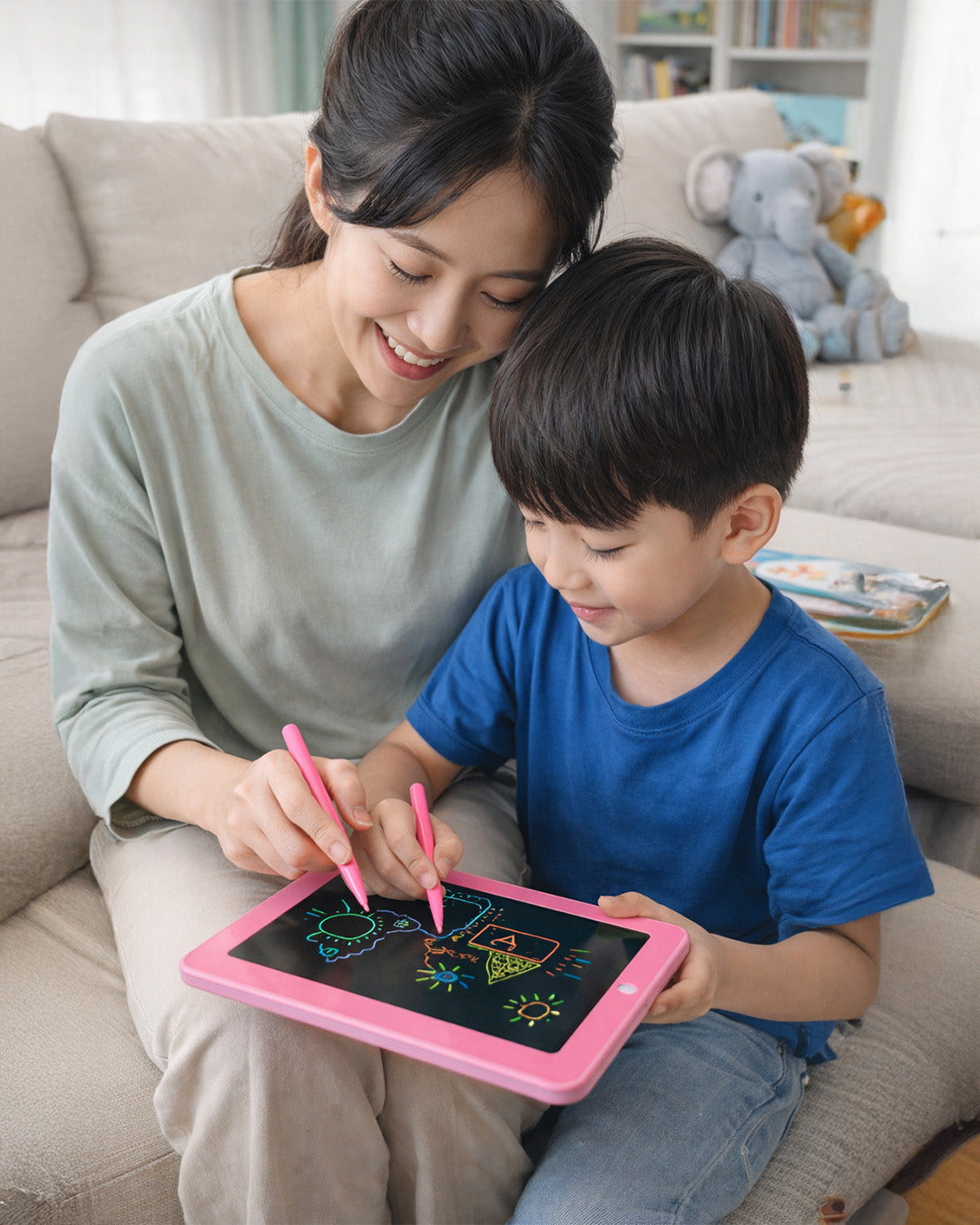 LCD Writing Tablet for Kids with One-Click Erase & Stylus Pen