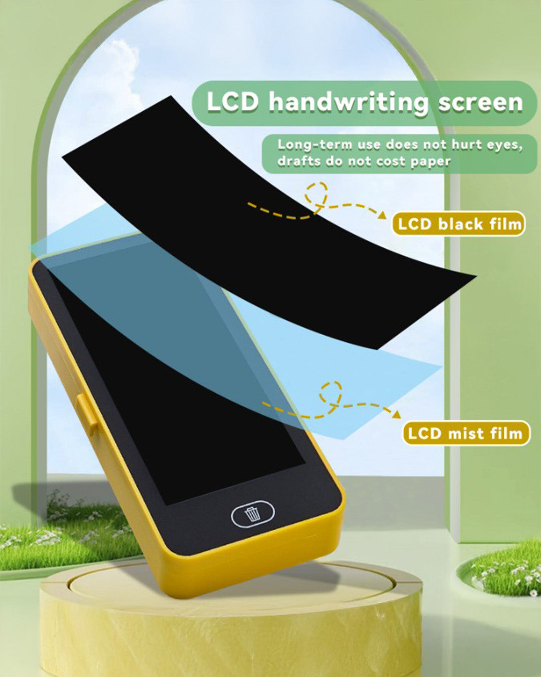 LCD Writing Pad Geometry Box for Kids