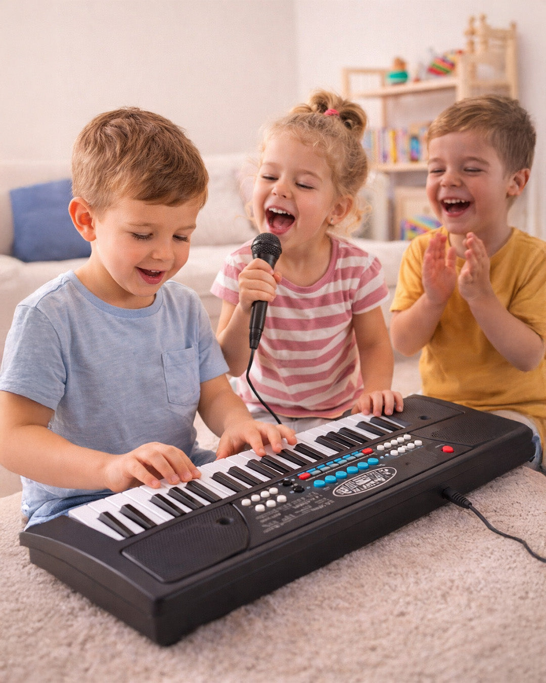 Kids Musical Keyboard Piano with Microphone & Recording Function