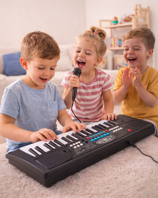 Kids Musical Keyboard Piano with Microphone & Recording Function