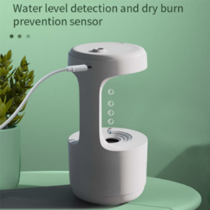 Anti-Gravity LED Humidifier with Clock - Primehut