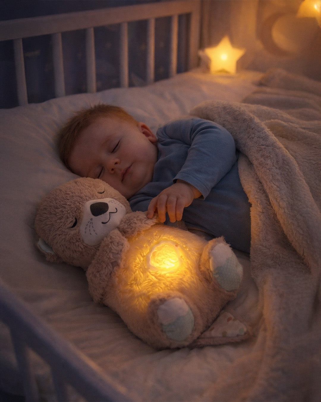 Baby Breathing Night Light Bear