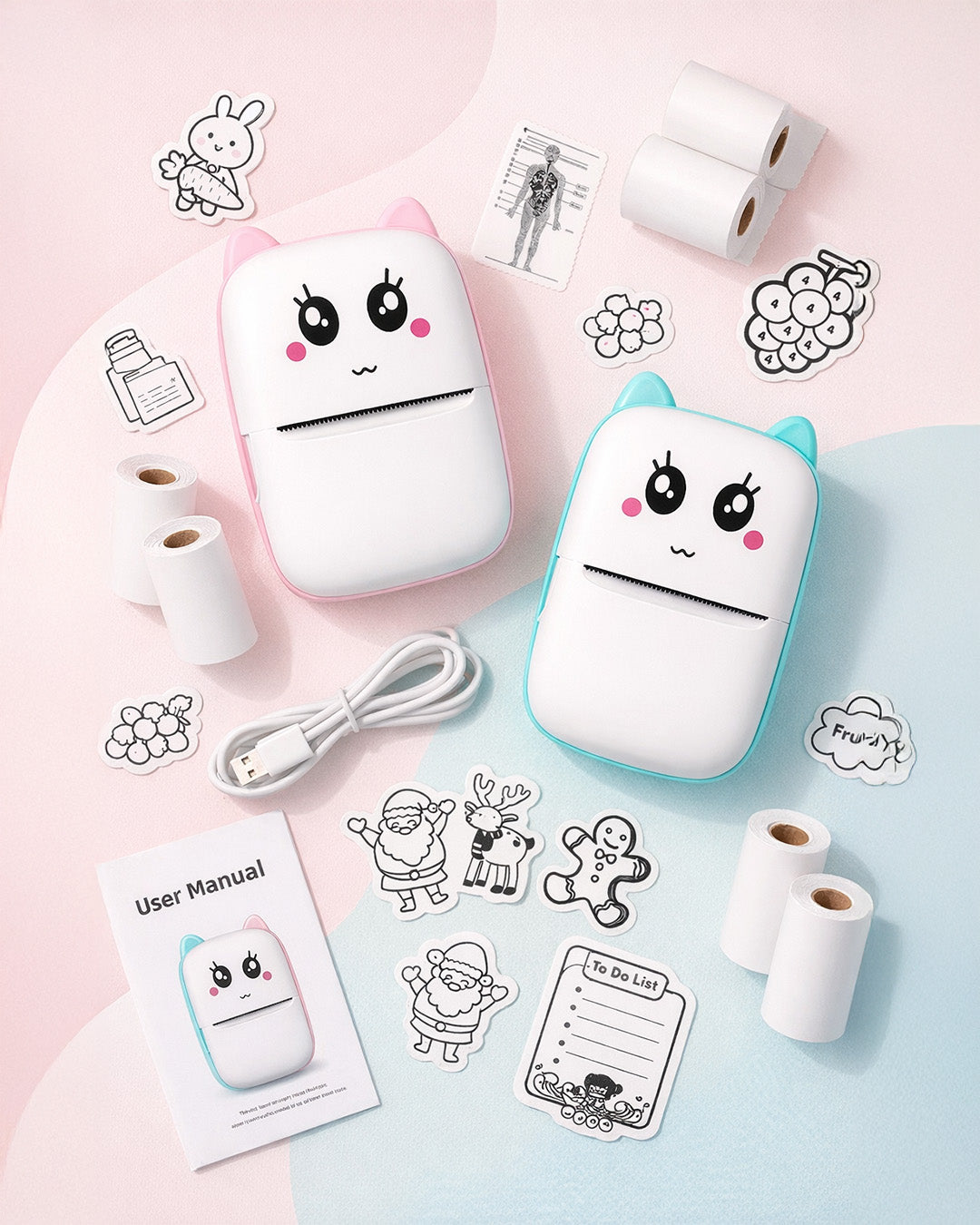 Mini Bluetooth Thermal Printer for Notes & Photos