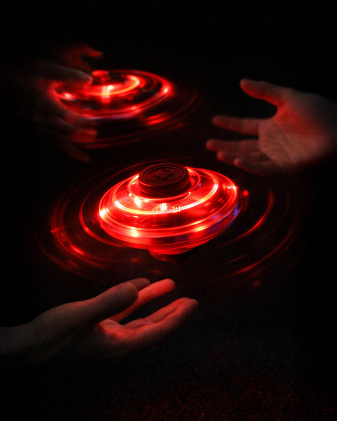 LED Flying Spinner Boomerang Toy with RGB Lights