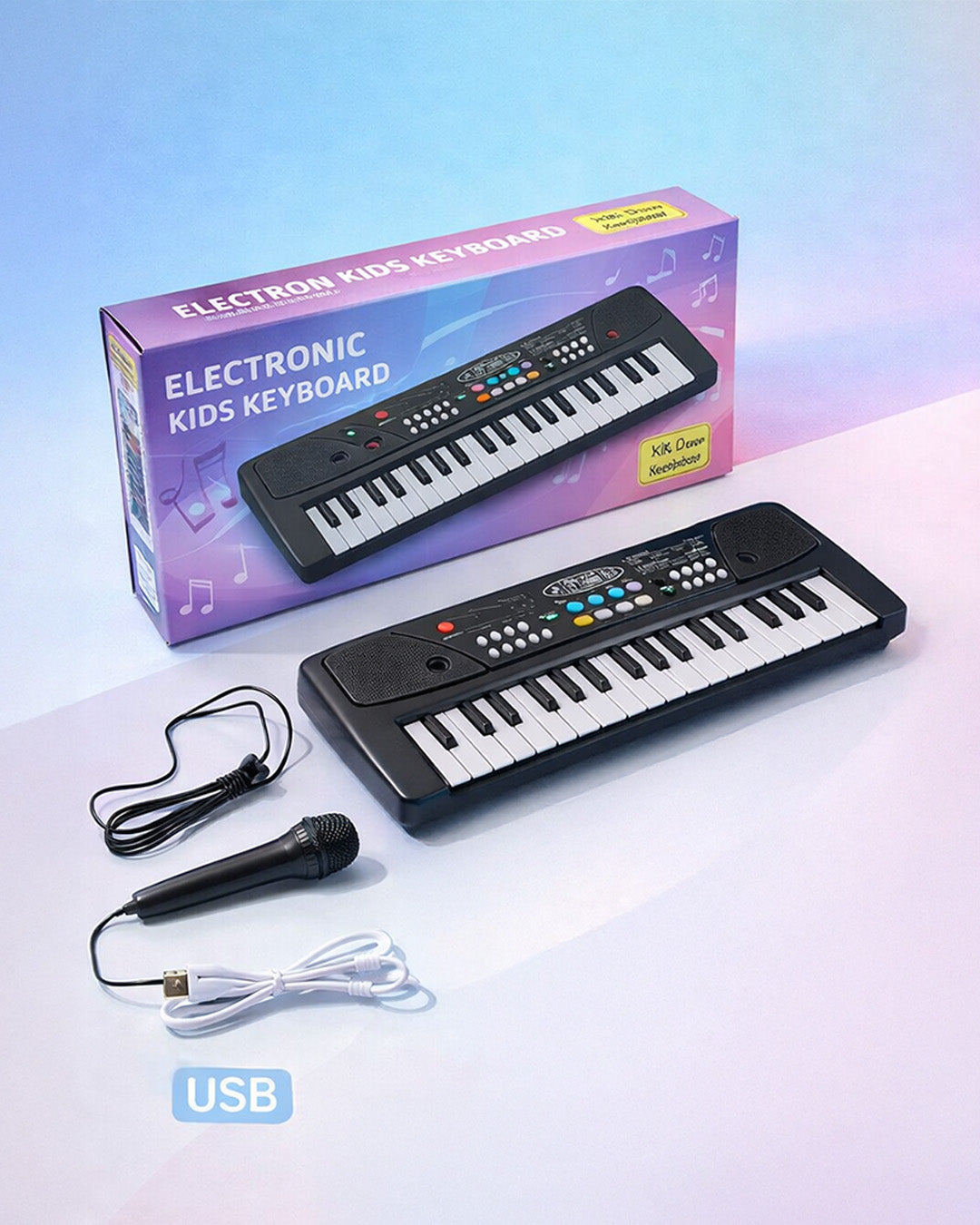 Kids Musical Keyboard Piano with Microphone & Recording Function