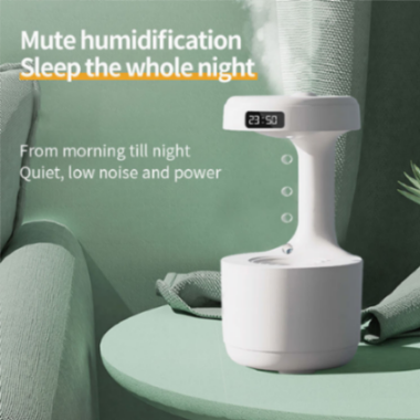Anti-Gravity LED Humidifier with Clock - Primehut